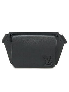 Louis Vuitton LV Aerogram Takeoff Sling Bum Bag Noir Black